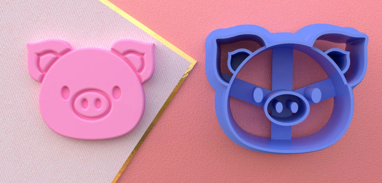 cuttie pig clay cutter