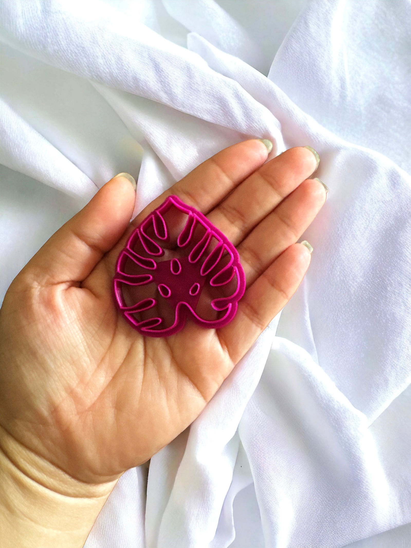 Boho Monstera Leaf Clay Cutter, 5 Size