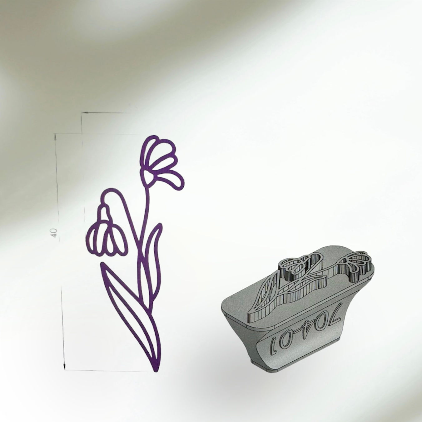 POLYMER CLAY STAMP / January 