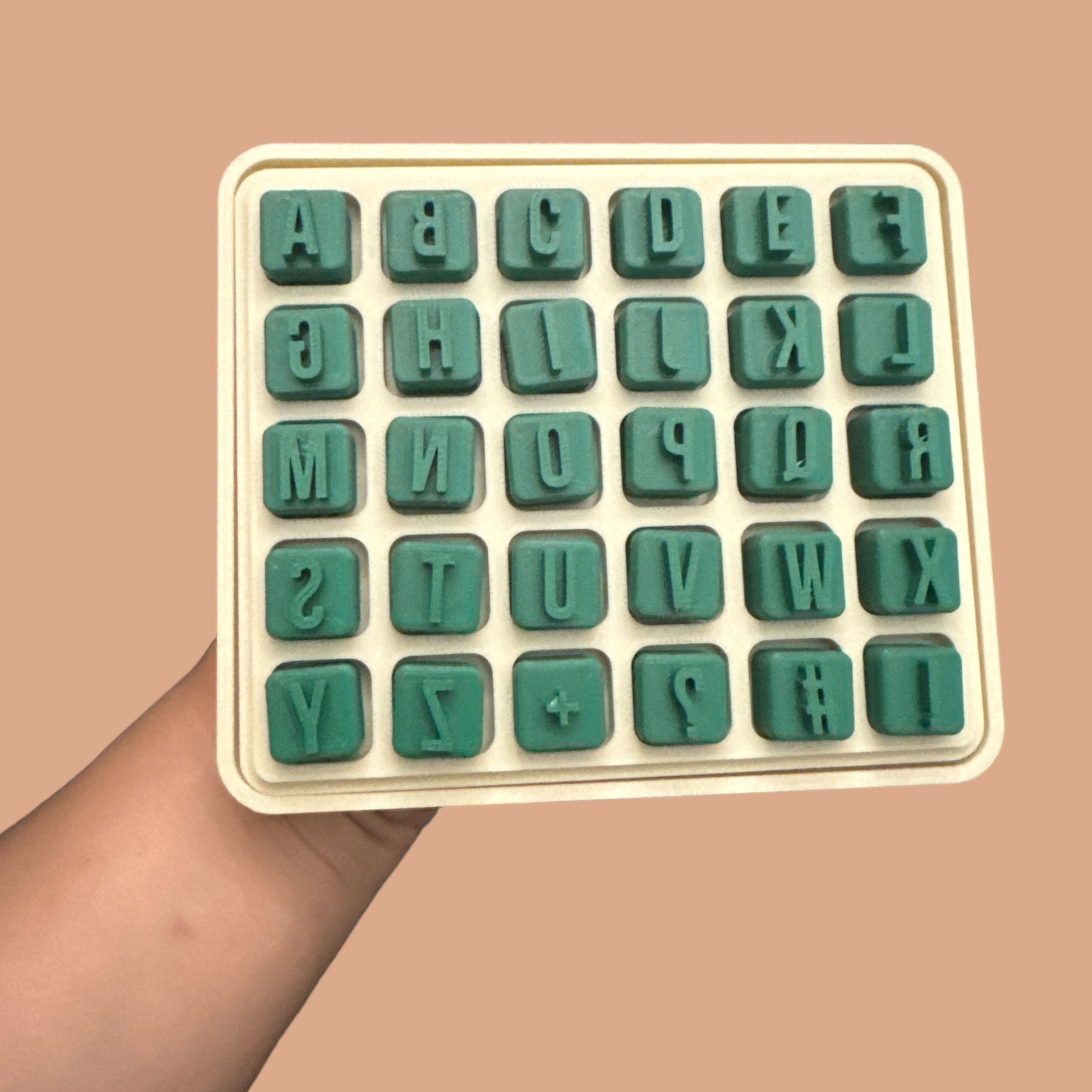 Alphabets stamp 12mm 