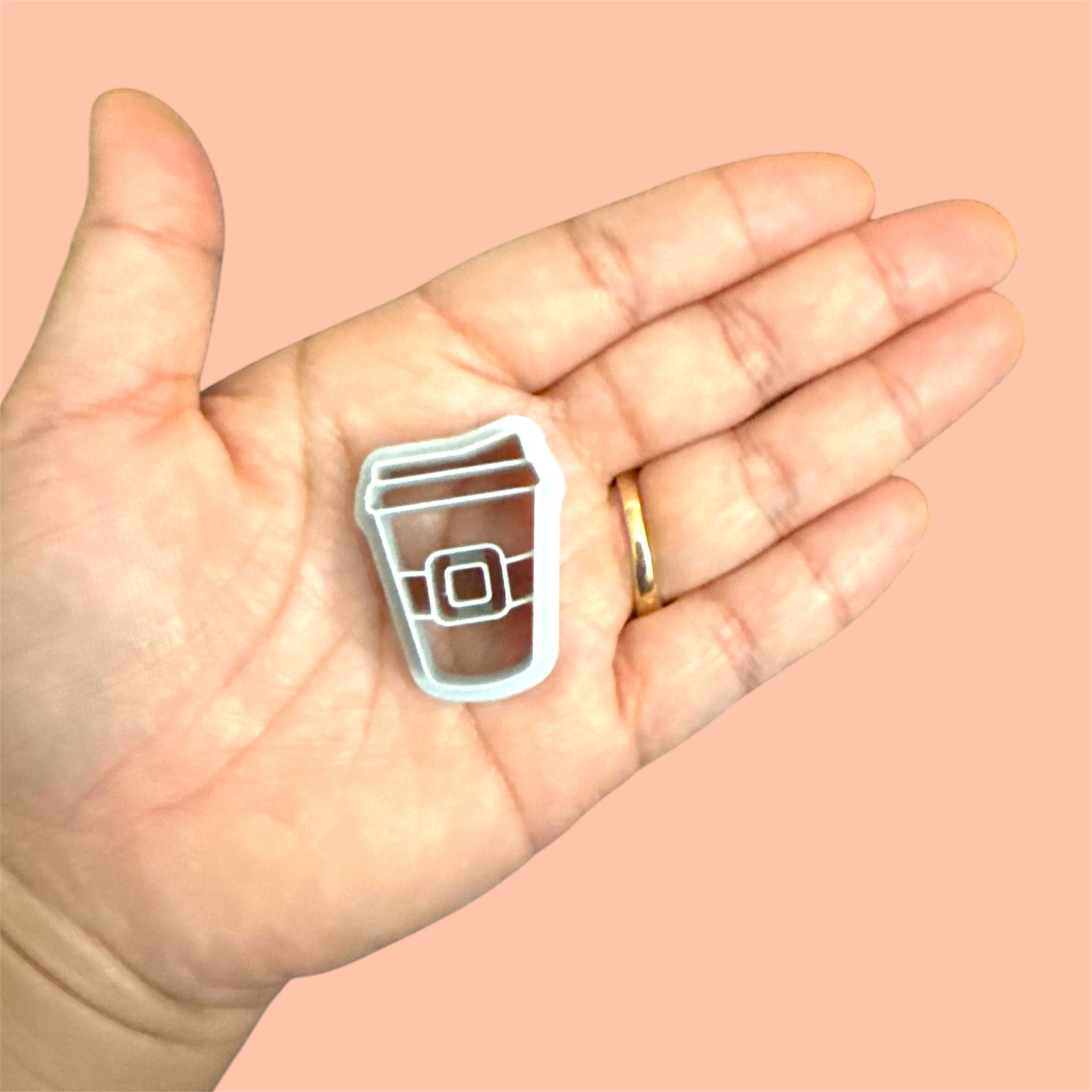 Santa Coffee Cup Christmas Polymer Clay Cutters 