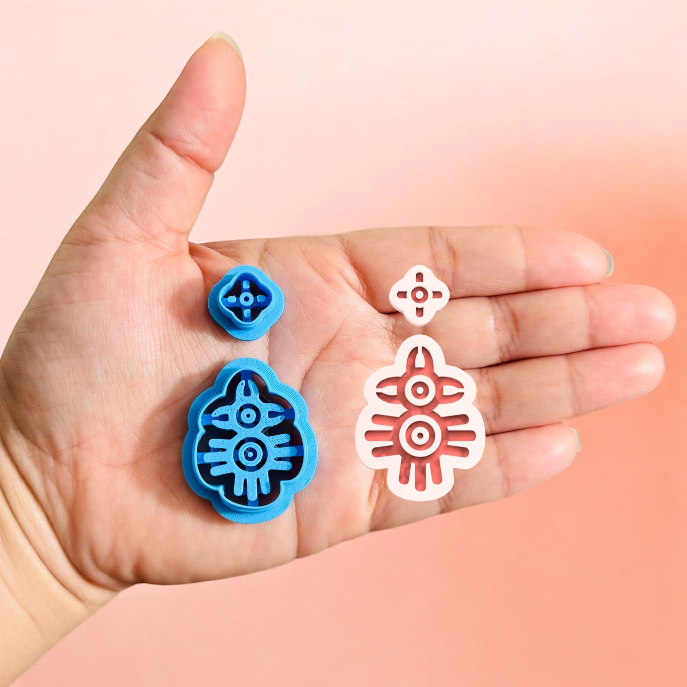 Aztec-Style Earring J Clay Cutter