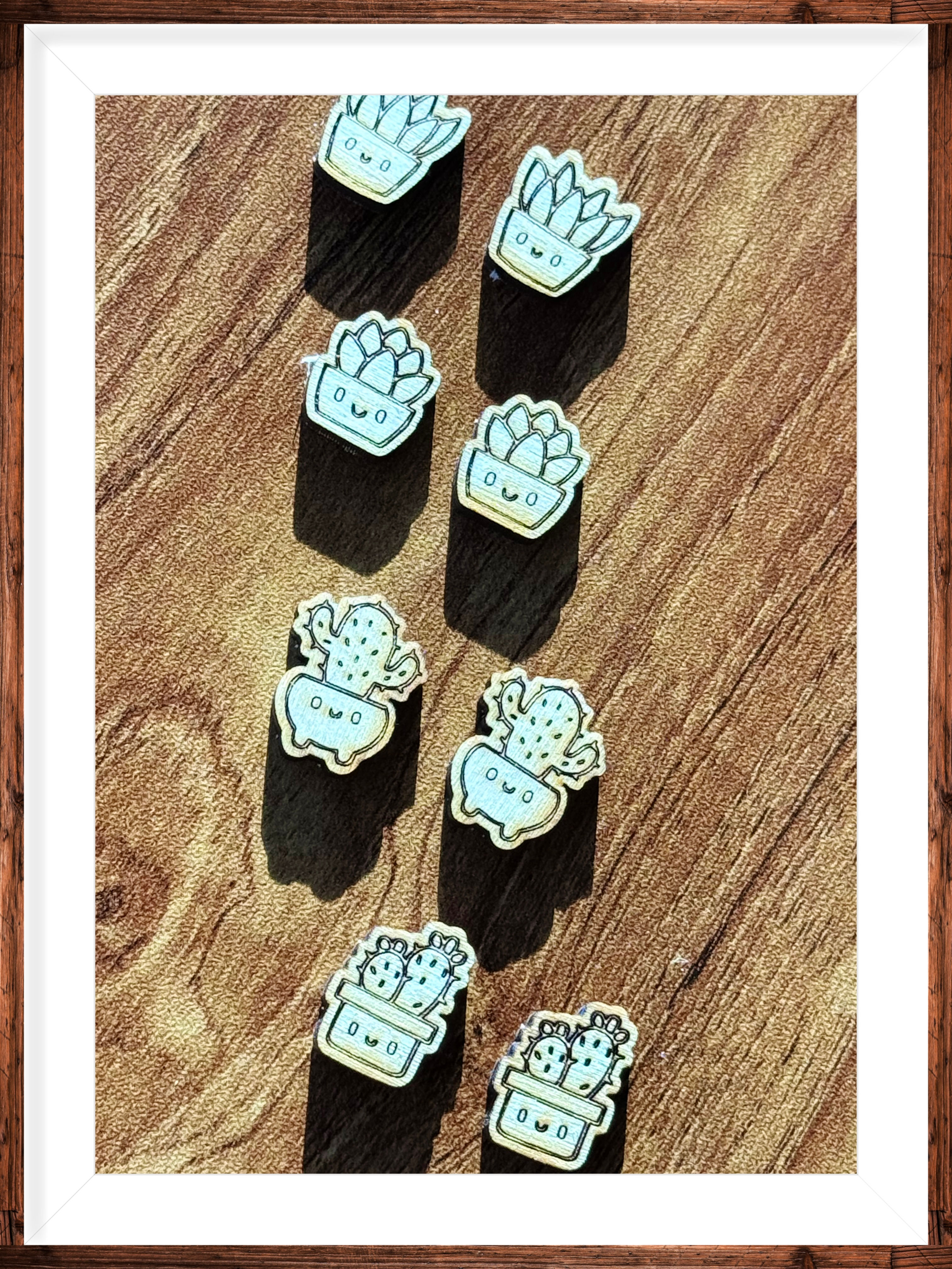 Succulent earring Stud blanks| Stud earring for diy painting 