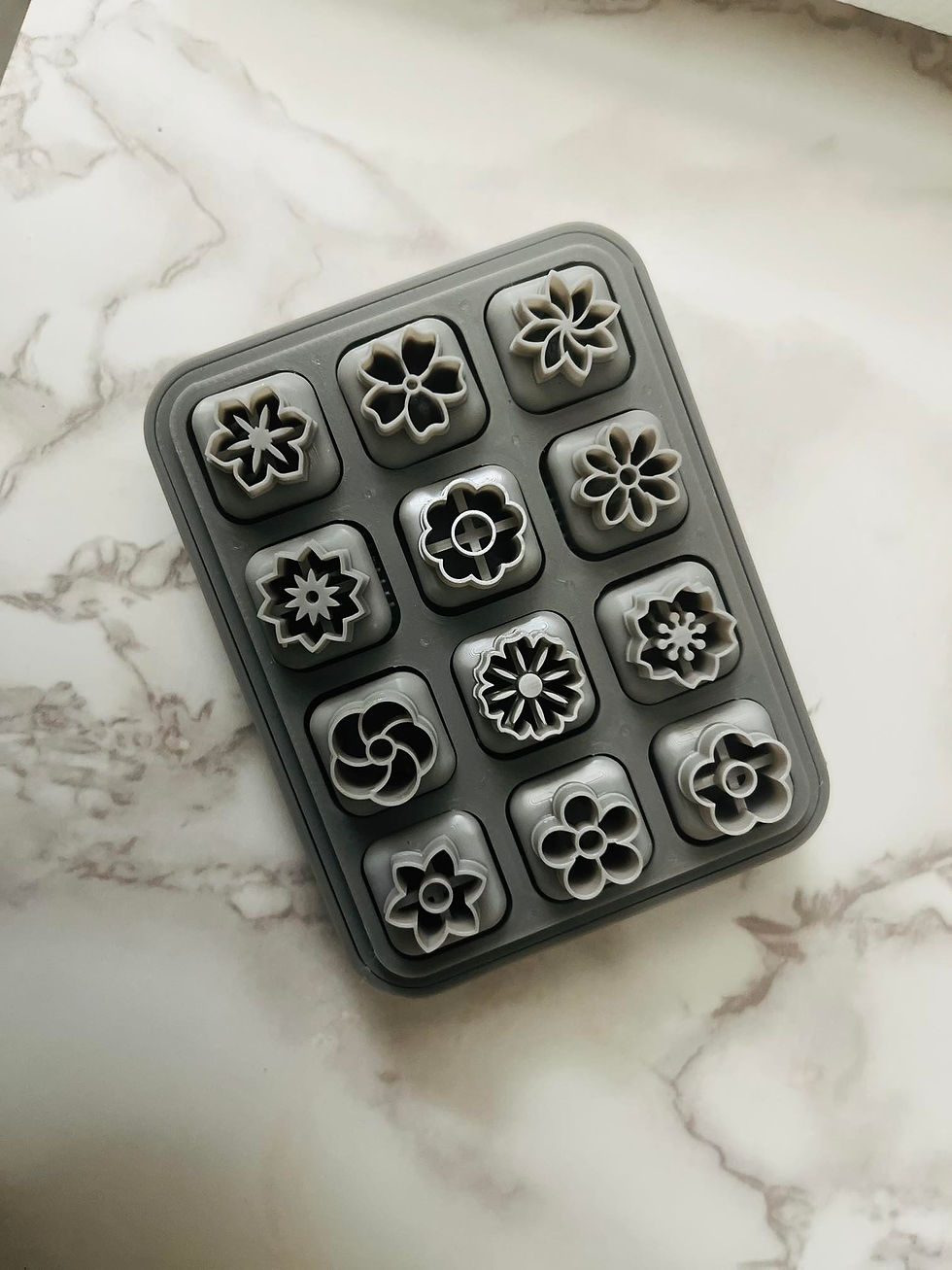 Thumbnail: MINI Flower Clay Cutters | Stud Size Clay Cutter | Flower Stud Clay Cutter | Pol