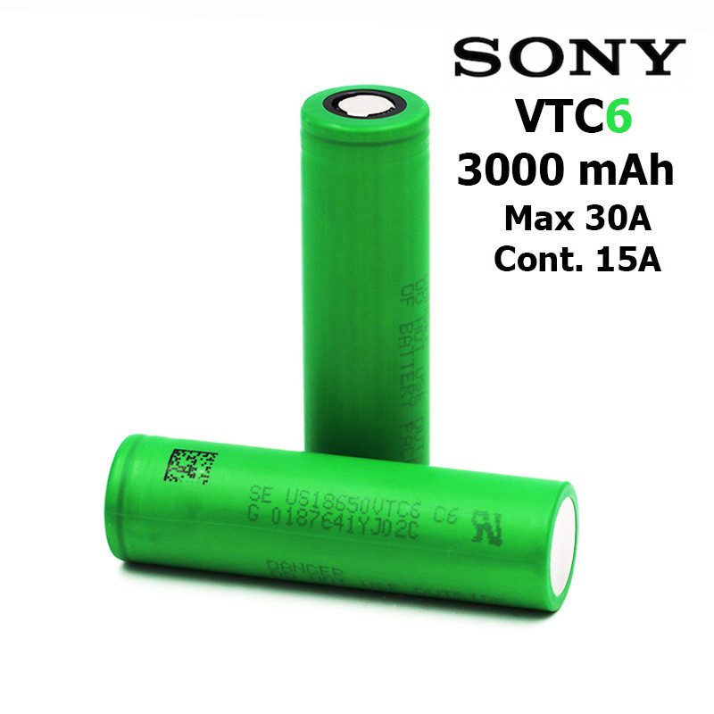 Baterias 18650 Sony Vtc6 3000mah 15-30a Originales