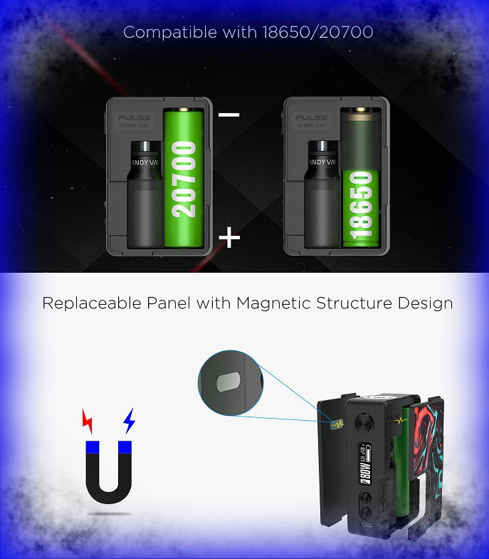 Thumbnail: Vandy Vape Pulse 80w Squonker Bf Electrónico Vv Tc Box Mod