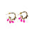 Thumbnail: Cotton Candy Drippy Hoop Earring