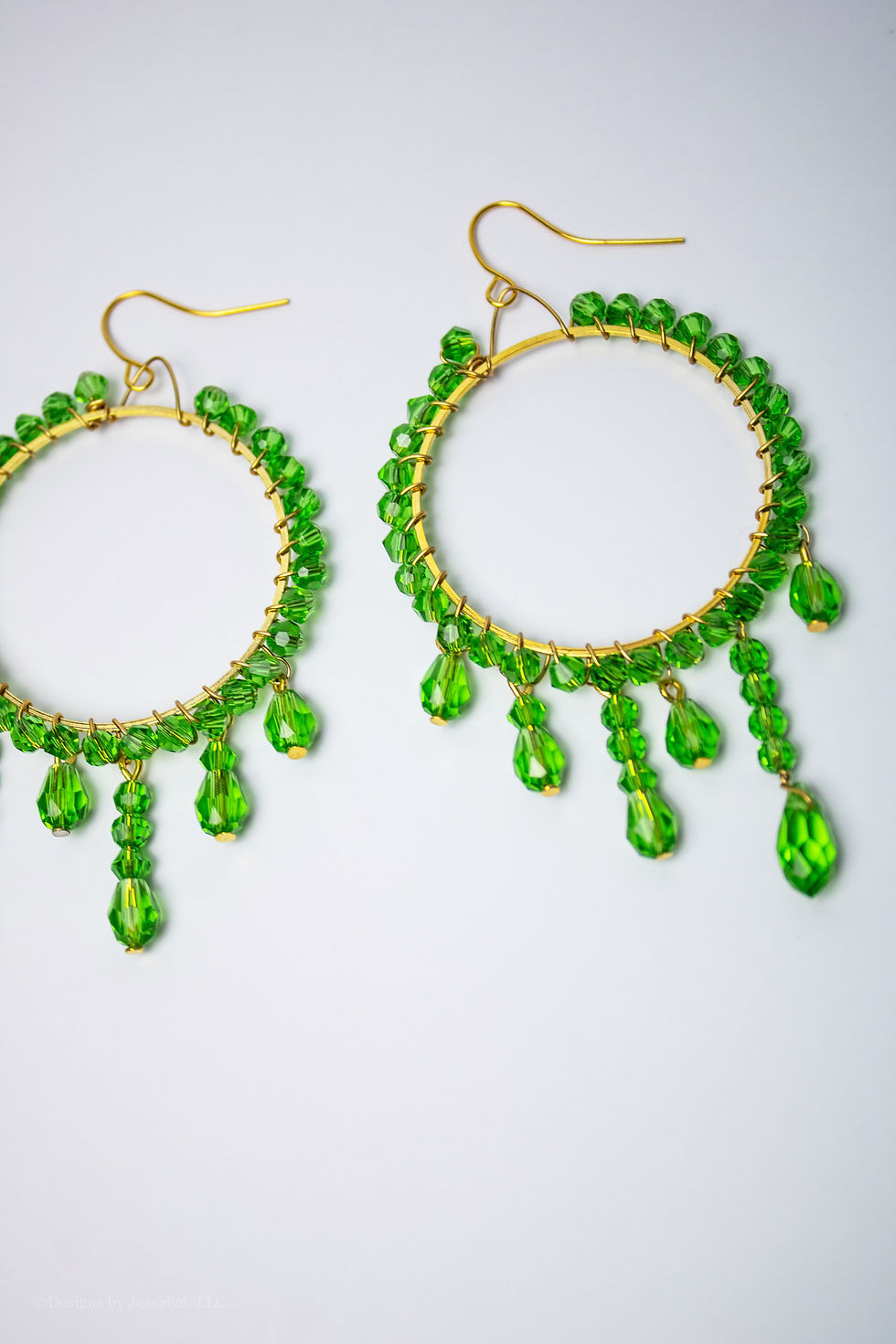 Thumbnail: Beaded Drip Hoop Earring