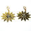 Thumbnail: Snowflake Spider Web Huggie Earrings