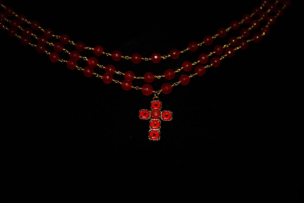 Thumbnail: Lifespan of Love Rosary Necklace