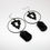Thumbnail: Black Tourmaline Gothic Hoop Earring