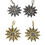 Thumbnail: Snowflake Spider Web Huggie Earrings