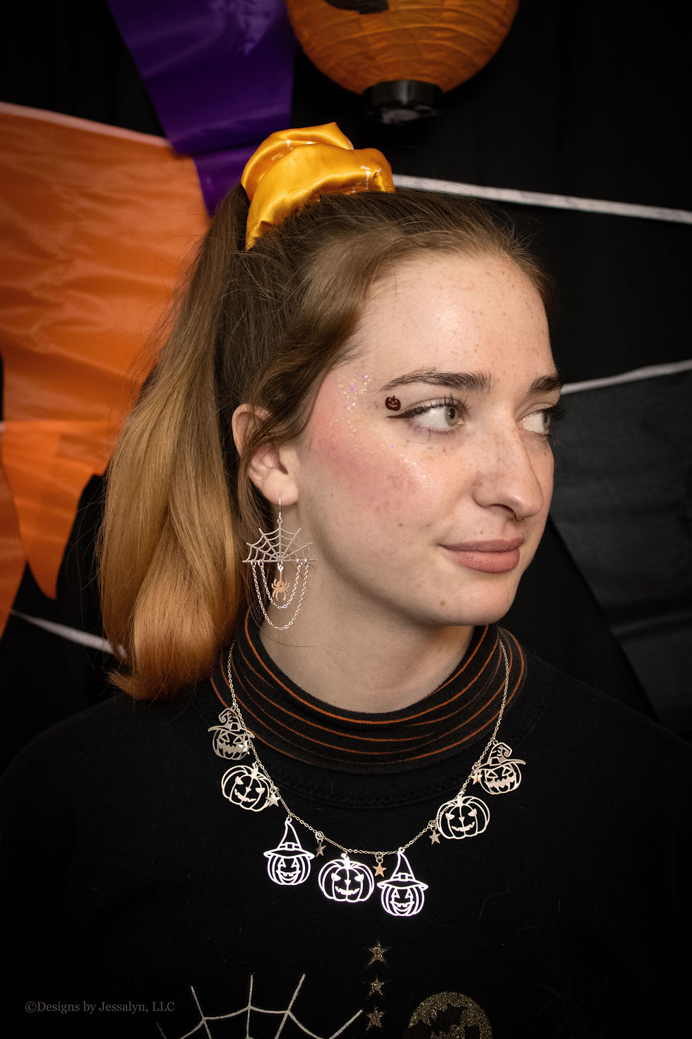 Thumbnail: Spider Web Dangle Earring