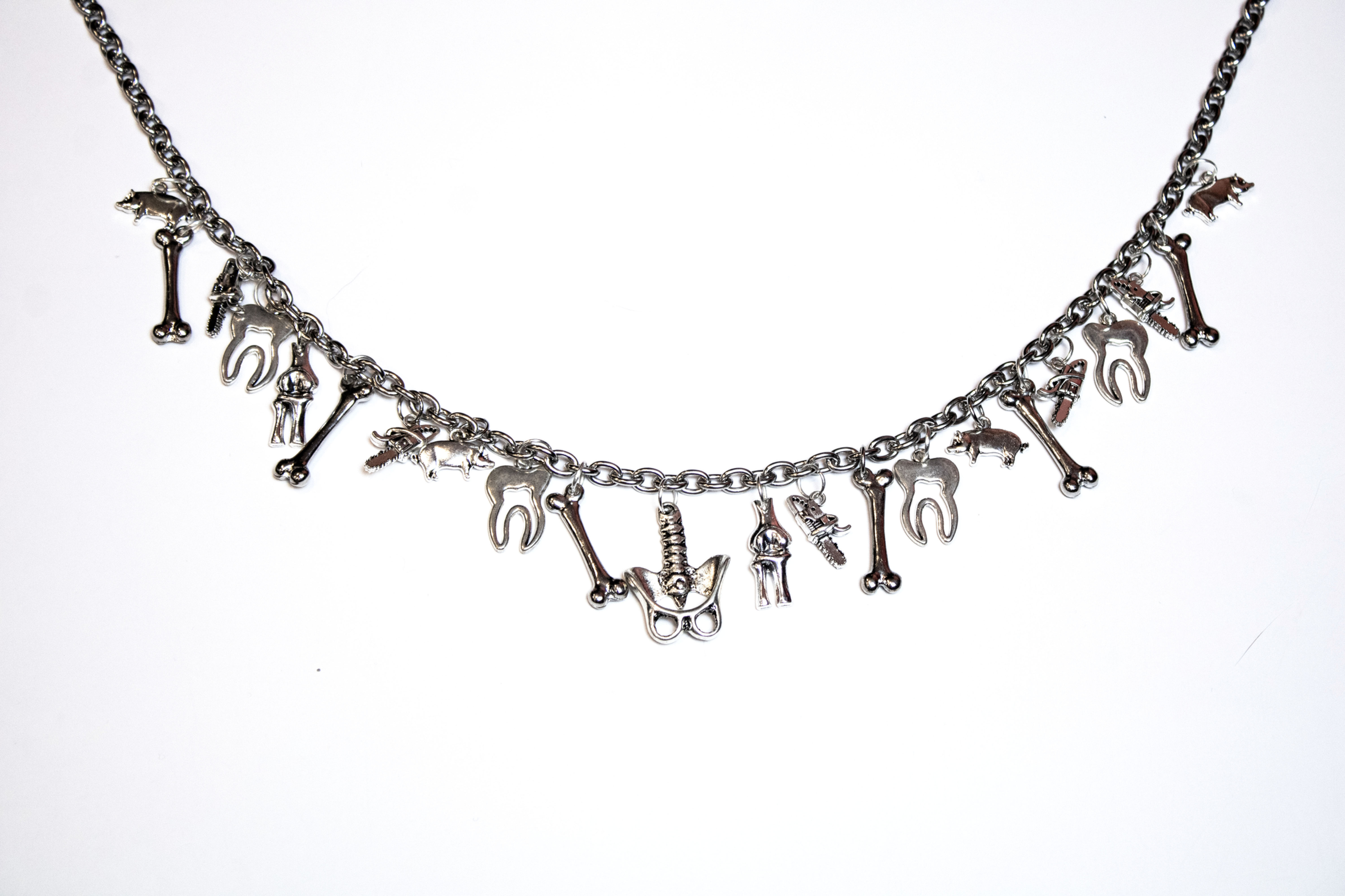 Chainsaw Charm Necklace