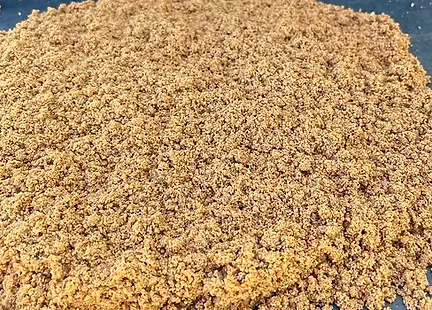 Orange Brick Sand on a tray