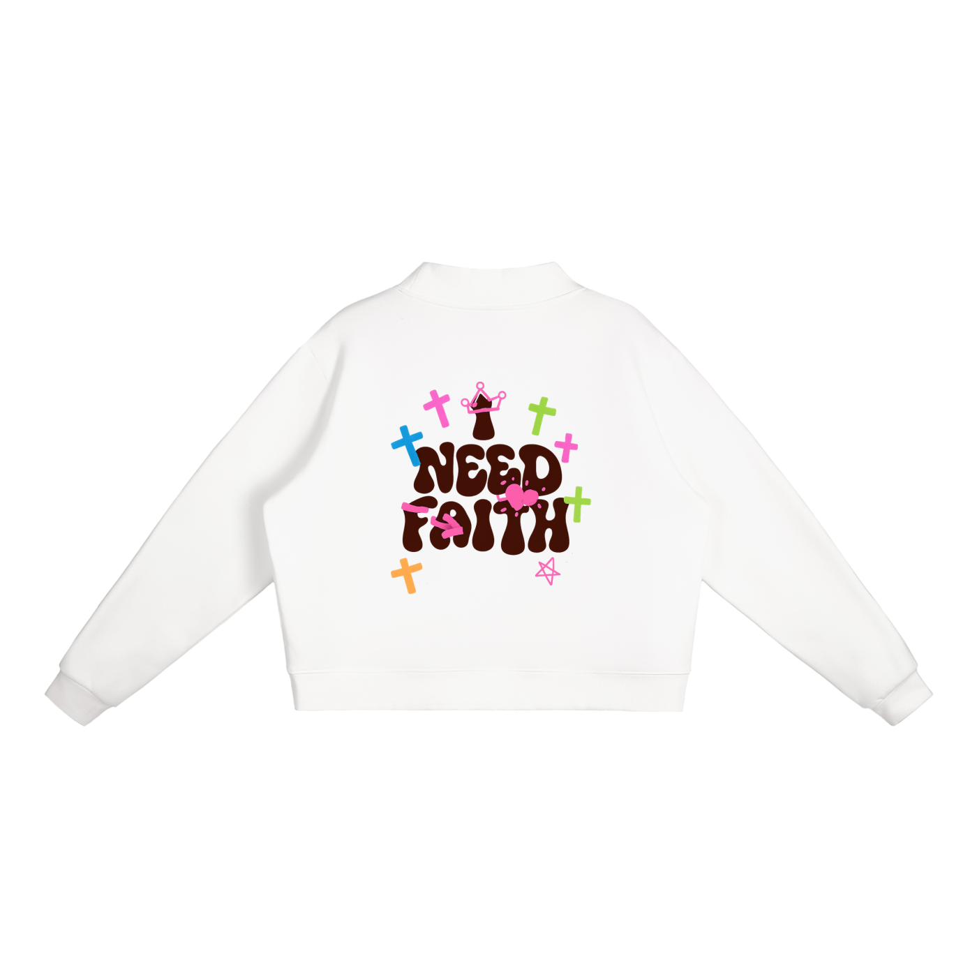 I Need Faith- Women's Mock-Neck Crew Sweatshirt