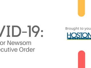 COVID-19 UPDATE: IMPORTANT Governor Newsom Signs Executive Order