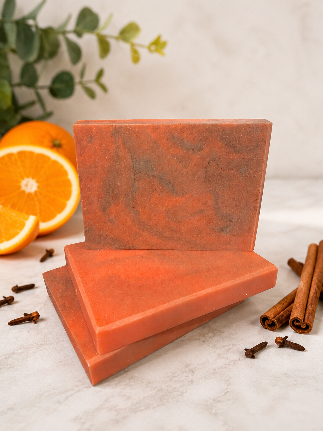 Spiced Sunset Soap l Orange, Clove, Lemon, Bergamot, Cranberry, Anise, Mint