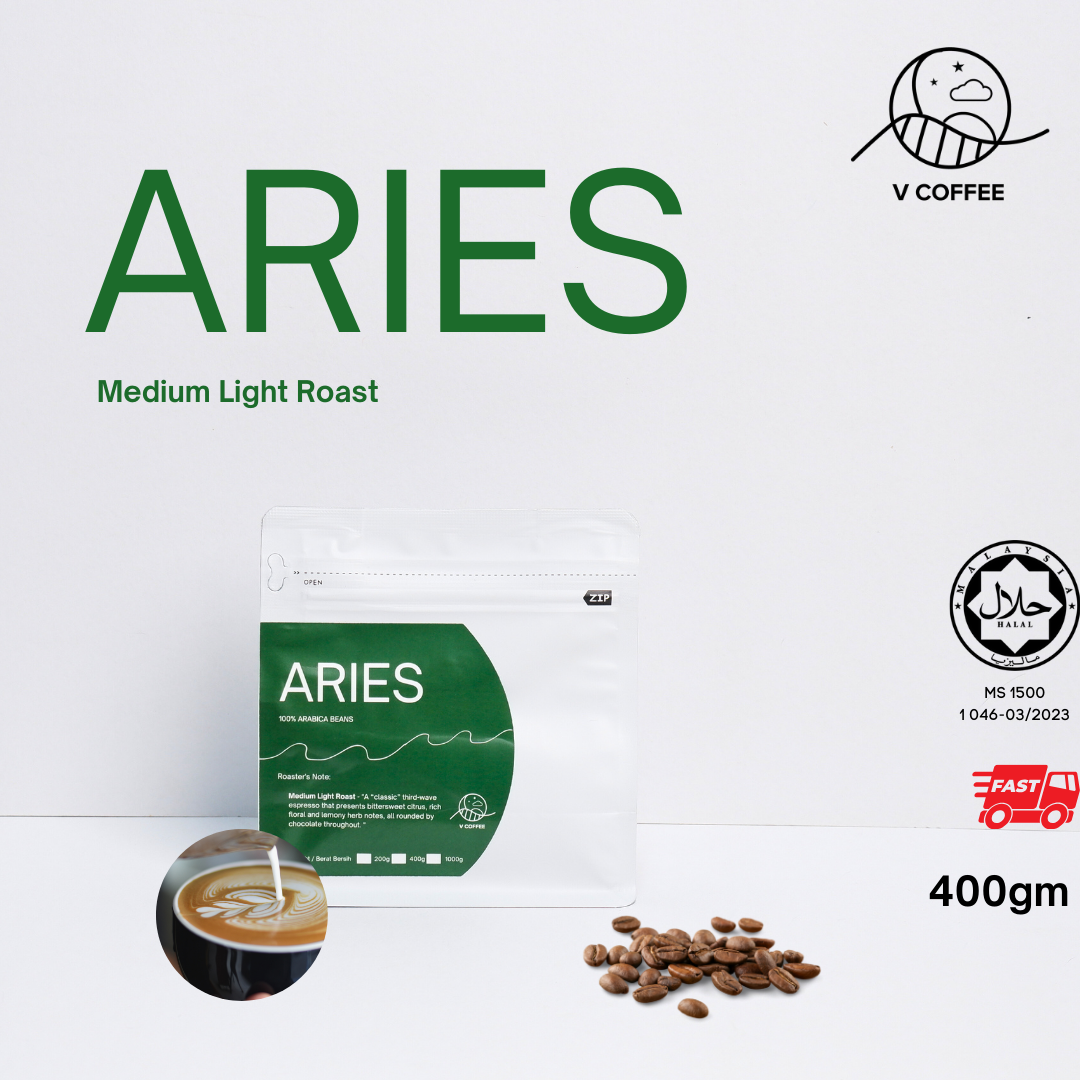 Roasted Bean  - ARIES (Medium Light Roast)