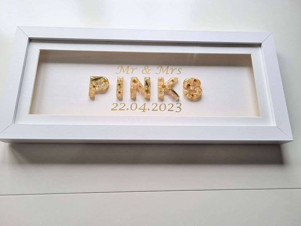 Thumbnail: White, Oak or black Standard letter frame