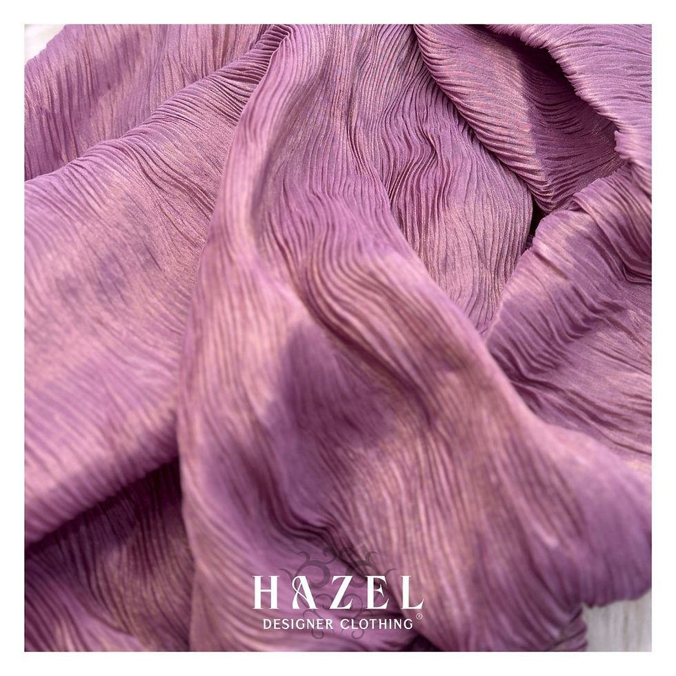Thumbnail: Crushed Pleated Shimmer Fabric