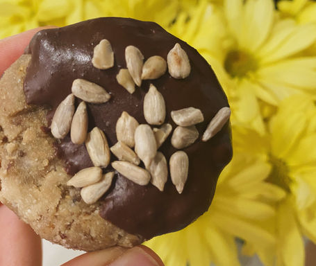 Chocolate Dipped Sun Butter Cookies