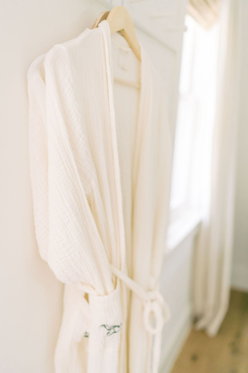 Honest Cotton Robe for guests at the wayback in austin texas