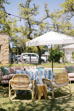 a lounge sitting area during a corporate event