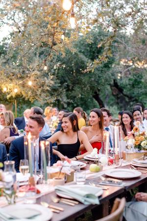 wedding guests at a reception at The Wayback in Austin Texas