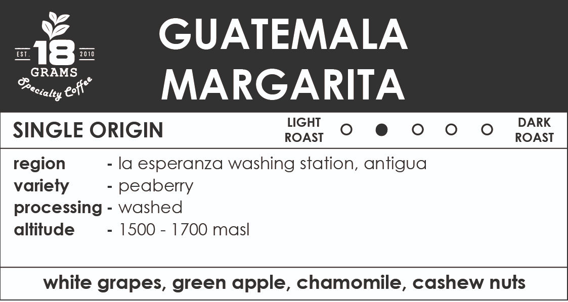 Guatemala | Antigua Margarita Peaberry | Washed - 200g