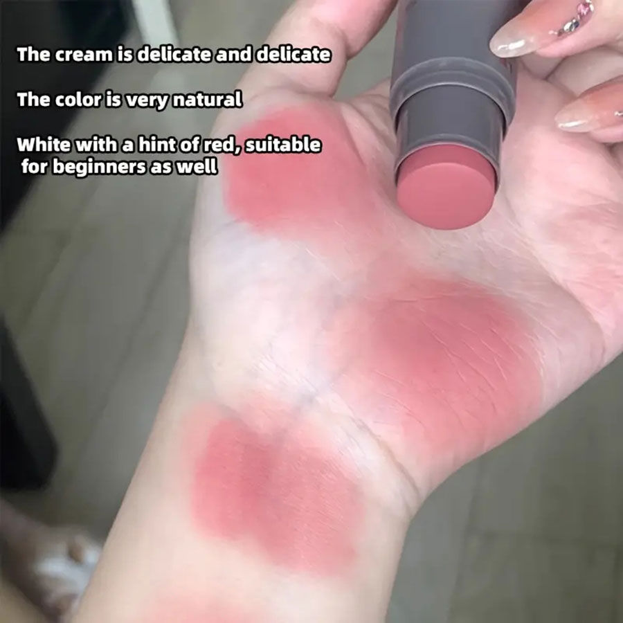 Thumbnail: Double Head Sponge Monochrome Powder Blusher Lip and Cheek Dual-Use Durable Matt