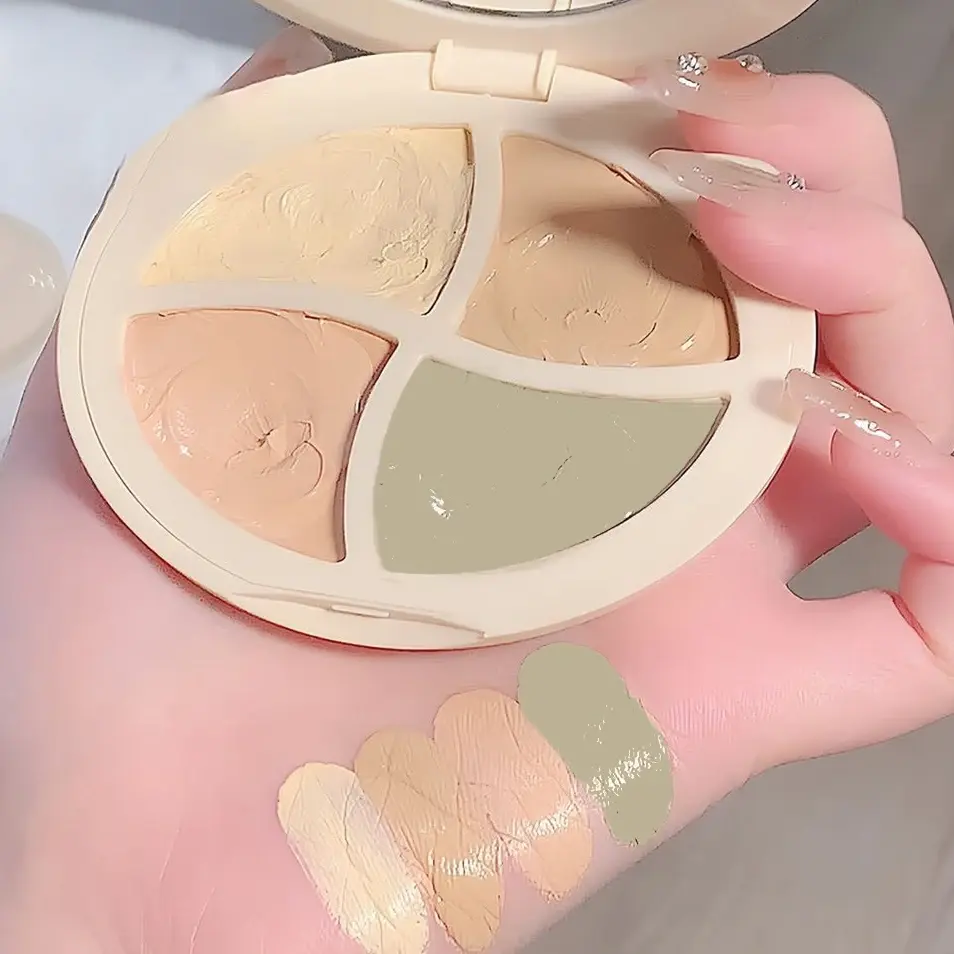 Thumbnail: 4 in 1 waterproof concealer palette, long-lasting moisturizing natural, creamy t