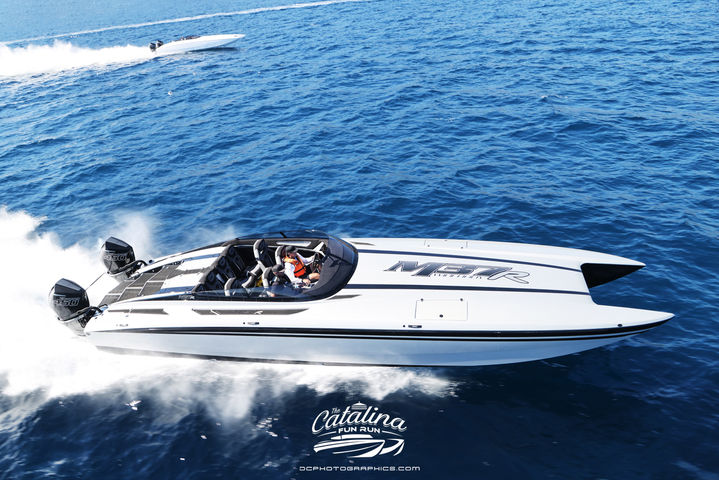 DCB M37R Mercury Outboard 450R Pacific Ocean Catalina Island Fun Run