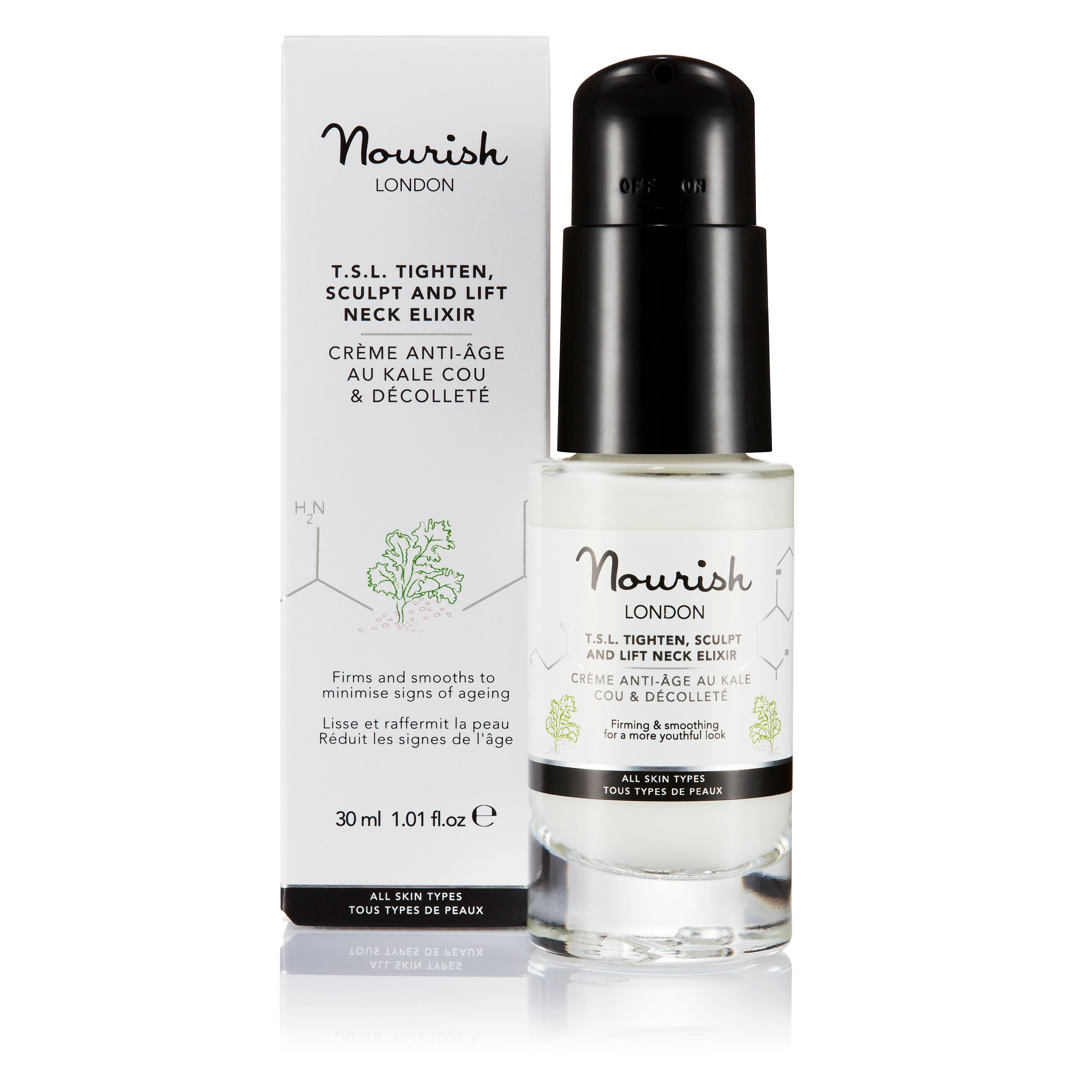 Nourish London T.S.L Tighten, Sculpt and Lift Neck Cream 30ml