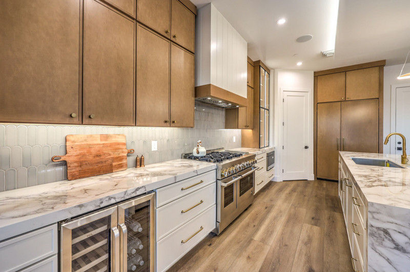 Kitchen in the Briella floorplan from the SouthShore Collection by Trust Home Builders at Lake Las Vegas, Henderson, Nevada