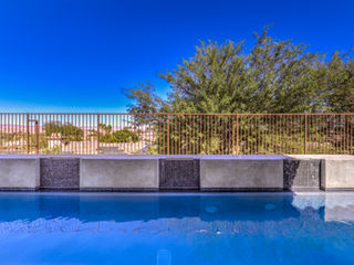 The Calista by Trust Home Builders: pool and desert views