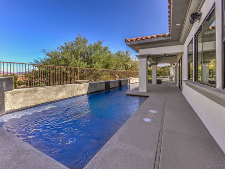 Luxury custom home with pool by Trust Home Builders in Southern Nevada