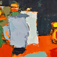 Love It Or Hate It- Andrea Elles, Oil on Board, 22 x 14cm, Sold Eion Stewart Fine Art