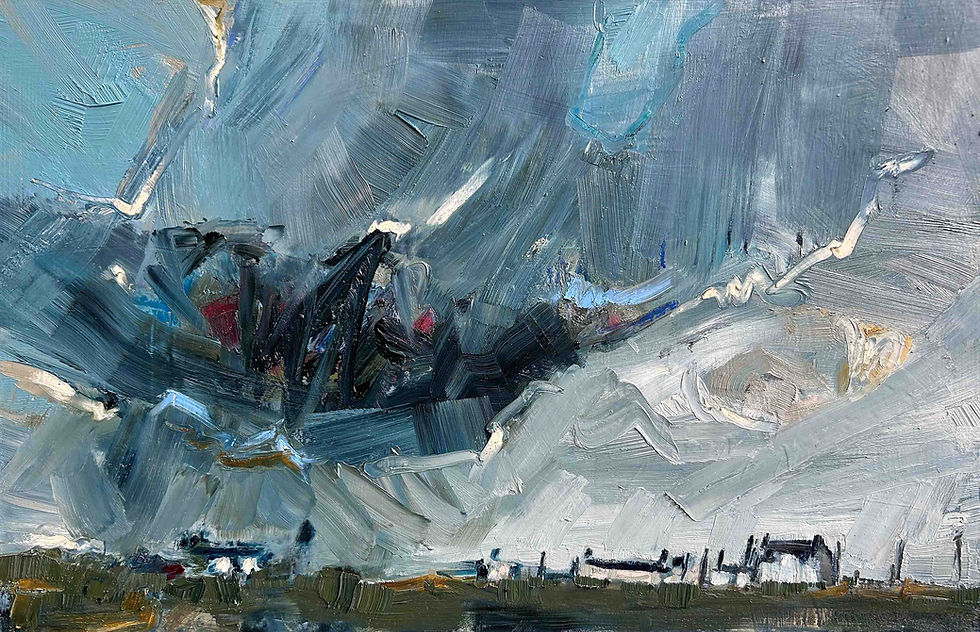 Squall Jessica Oliver Mixed media on board 46cm x 31cm 50cm x 34cm framed £450 copy