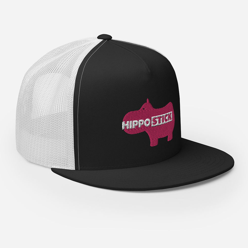 Thumbnail: CLASSIC PINK EMBROIDERED HIPPOSTICK HAT