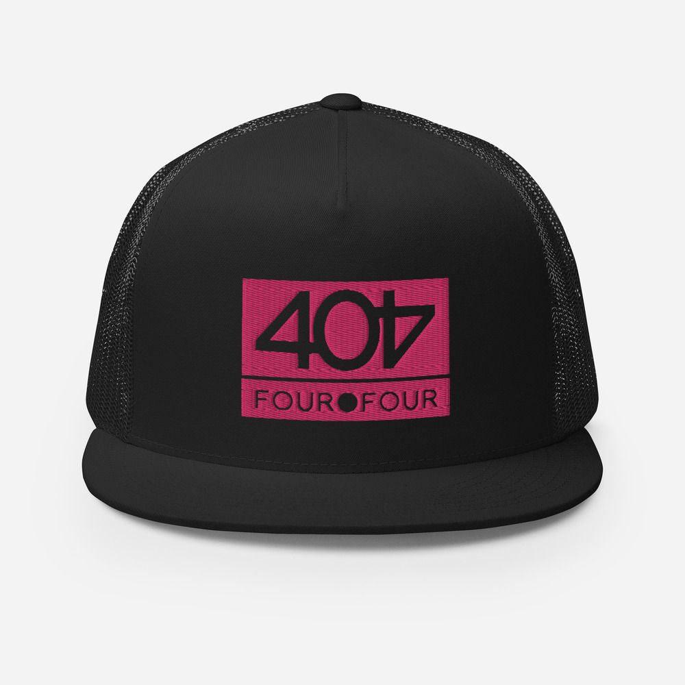 404 PINK LOGO Trucker Cap