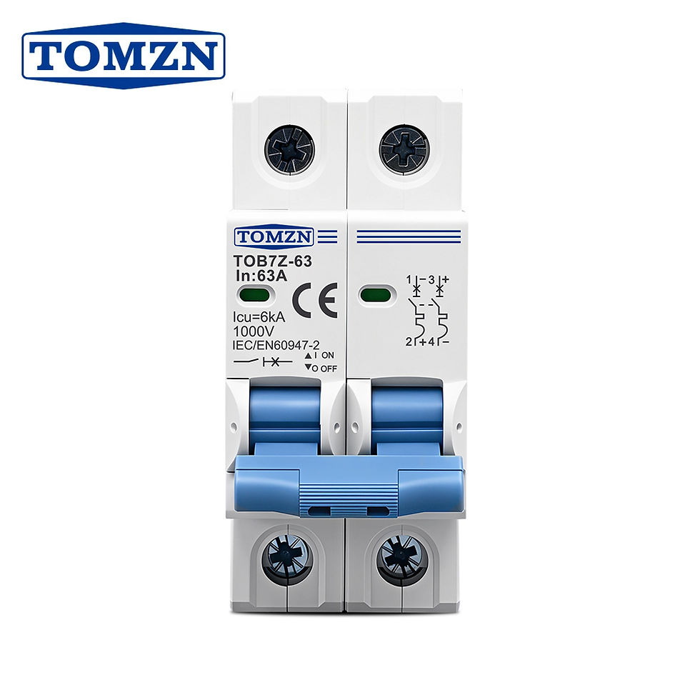 Miniatura: TOMZN TOB7Z 2P DC 1000V Solar Mini Circuit Breaker 3A 6A 10A 16A 20A 25A 32A 40A