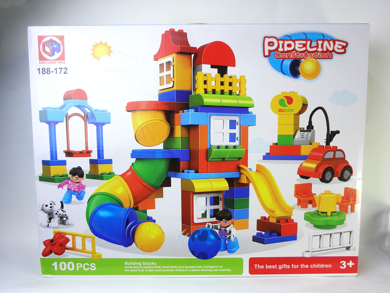 ชุดตัวต่อ 100 ชิ้น Pipeline Construction