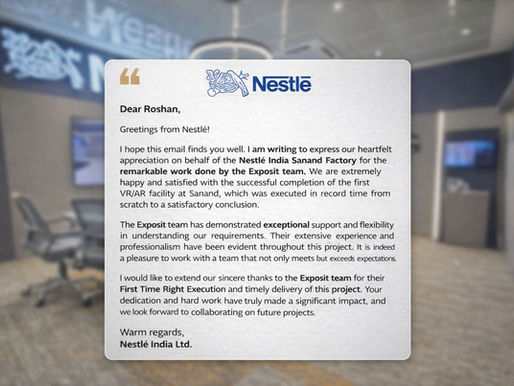 Exposit ARVR -Nestlé India Sanand Factory