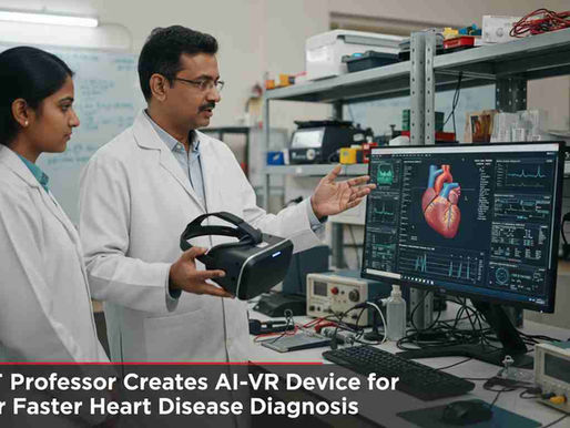 IIT Professor Creates AI-VR Device for Faster Heart Disease Diagnosis