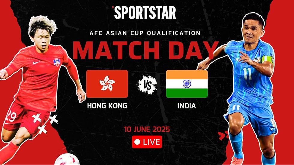 India vs Hong Kong Football Match 2026: AFC Asian Cup Qualifiers, Live Score