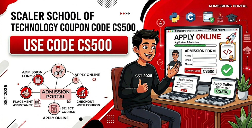 Scaler School of Technology Coupon Code CS500: Admission Discount & Application Guide 2026