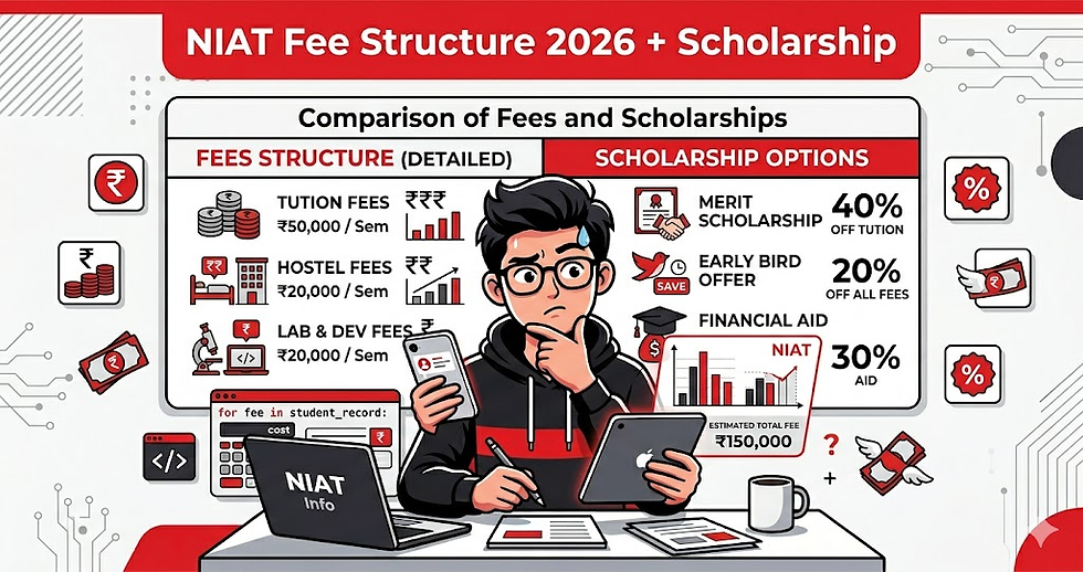 NIAT Fee Structure 2026 + Scholarship (Use Code NIATCS400) Complete Cost Breakdown