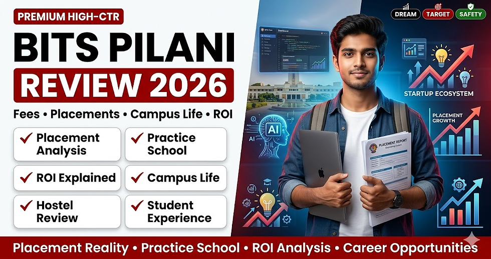BITS Pilani Review 2026: Fees, Placements, Campus Life & ROI