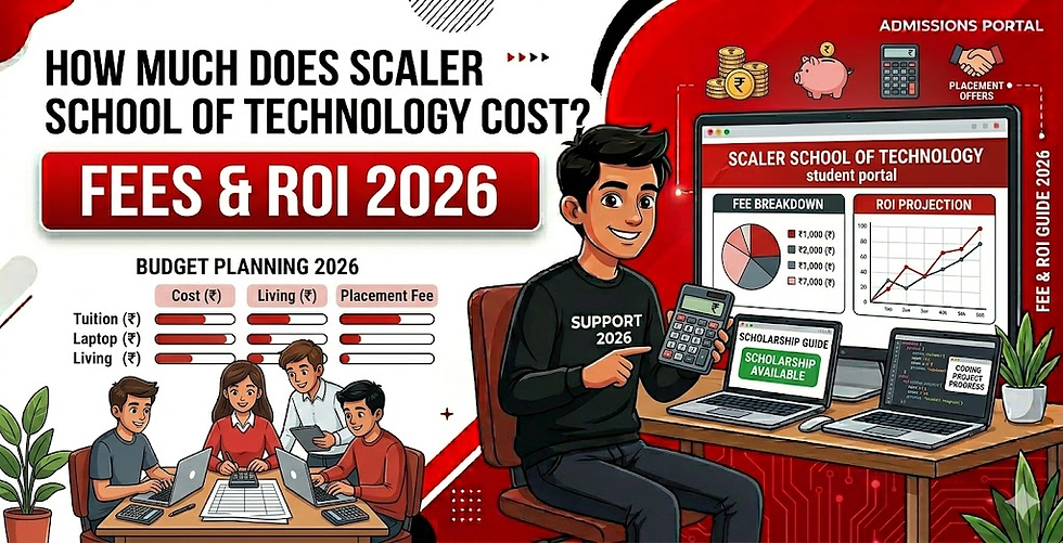 How Much Does Scaler School of Technology Cost in 2026? Complete Fees Breakdown & ROI Analysis